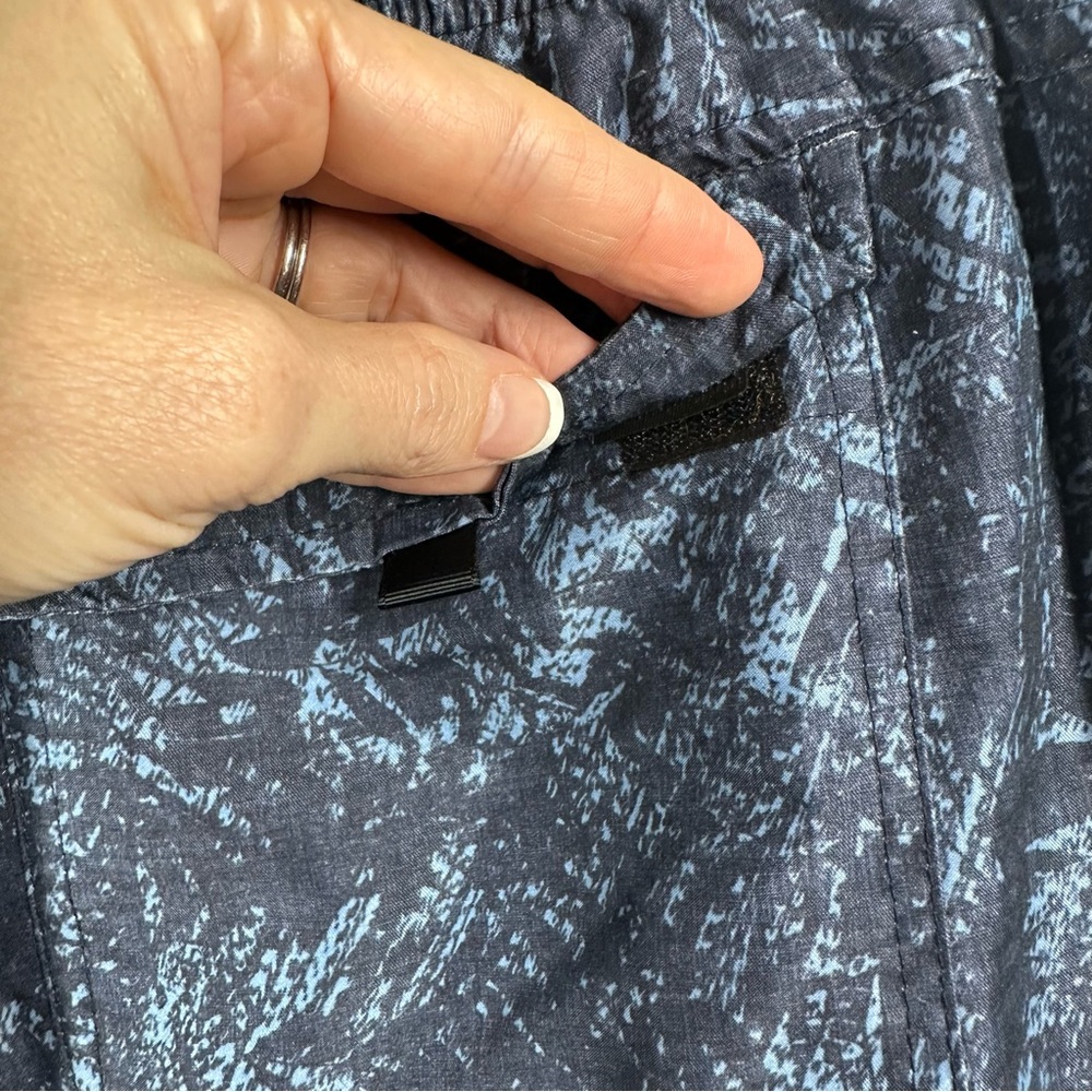 Prana Black and Blue Patterned Athletic Shorts - Picture 5 of 8